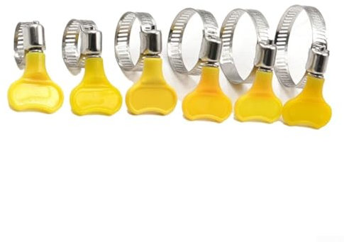 10 Stück 201 Edelstahl-Kraftstoffleitungsschlauchschellen, Federband-Schlauchschellen, Niederdruck-Luftklemme, Wasserrohr-Luftschlauch-Vakuumschlauchschellenbefestigung (25–38 mm, 10 Stück)
