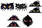 WADORN 5 Stück Spähendes Monster Angry Eyes Auto Aufkleber Set Lustige Monster Wasserdichte Vinyl Aufkleber Aufkleber Zubehör Für Auto Motorrad Helm Stoßstange Fenster Laptop Telefon