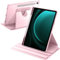 A-BEAUTY Custodia Rotante Compatibile con Samsung Galaxy Tab S10 FE 2025 / S9 FE 10,9 Pollici / S9 11 2023, con Supporto per Penna S, Antiurto Tablet Cover, Auto Svegliati/Sonno, Rosa