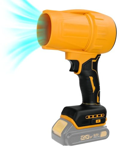 Chengsuwei Brushless Turbo Jet Fan 30000RPM Cordless Electric Air Blower for Dewalt 20V, Handheld Power Tool for home cleaning、Factory Dusting、Barbecue fuelling (No Battery)