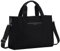 Chase Chic Tote Bag, 15,6 Multi Tasche Tela Borsa Laptop Lavoro Donna, Casual Elegante Borsa Tracolla Donna con Cerniera per Università Ufficio Viaggio Shopper Scuola, Nera
