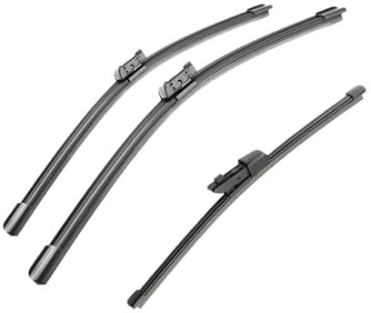 Hojas Repuesto Limpiaparabrisas para VW para Golf 7 MK7 Hatchback 2012-2018 Limpiaparabrisas Traseros Delanteros Accesorios Coche Limpiaparabrisas Ventana Delantera Escobillas Limpiaparabrisas Juego