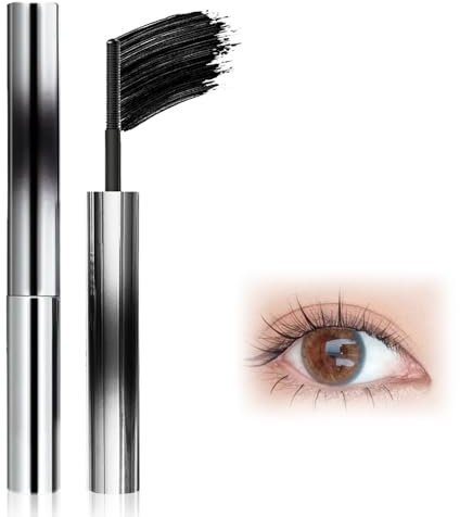 Extended Lash Mascara, 2025 Upgrade Washable Mascara, for Buildable Lash Definition, Long-Lasting 36H Lift, No Clumping & No Smudging & No Flaking for Women, Lash Extensions, Sensitive Eyes (Black, L)