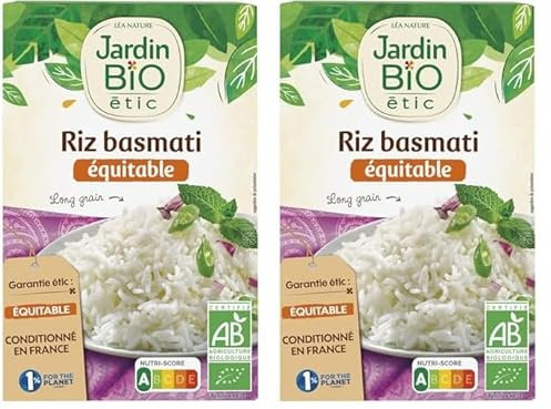 Jardin BiO étic - Riz basmati long grain, 500 g (Lot de 2)