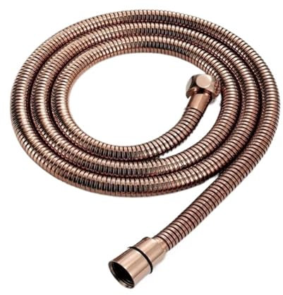 KNWHGGKCV Tubo Flessibile for Doccia in Acciaio Inossidabile Color Oro Rosa, Lungo, for Doccia da Bagno, Tubo di prolunga for Tubo Idraulico(100cm)