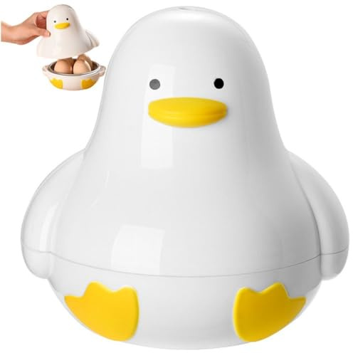 Uzztfa Cuiseur À Œufs pour Micro-Ondes, Cuiseur À Œufs pour 4 Œufs, Cuiseur À Vapeur pour Œufs À Coque Durs, Cuiseur À Œufs