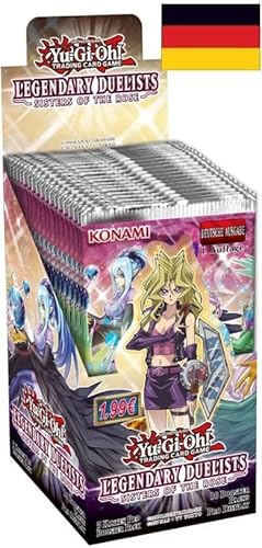Yugioh - Legendary Duelists Sisters of The Rose Display Box - Deutsch - 1.Auflage - 18 Boosterpacks - mit MZTCG Versandschutz