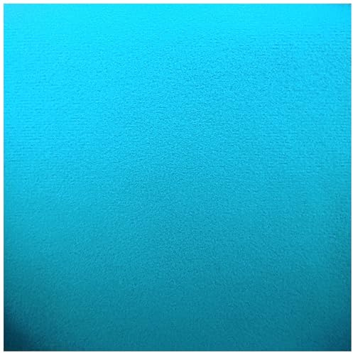 Ch.Cabanski Klettflauschstoff Klettstoff Klettvelours Klett Stoff in Türkis Meterware - 140cm breit für Haken Klettband zum DIY, Basteln, Nähen