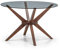 Julian Bowen Chelsea Kleiner Esstisch, Walnuss/Glas, 120cm