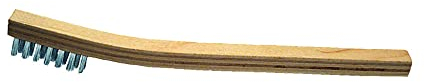PFERD 85055 Schweißerzahnbürste mit Holzgriff, 006 Edelstahl, 3 x 7 Drahtreihen, 19 cm Länge x 1,3 cm Breite (36 Stück)