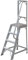 1m Heavy Duty Single Sided Fixed Step Ladders – Handrail & Platform Safety Barrier – Wide Non-Slip Flat Rungs/Tread Stairs – Warehouse & Trade Steps – 2.6m Working Height Reach – Strong Aluminium