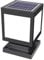 QJUZO Solar Pfostenleuchte Außenleuchte ABS Wasserdicht Sockelleuchte Außen Gartenlampe Solar Post Cap Outdoor Hof Terrasse Wegeleuchte, White Light