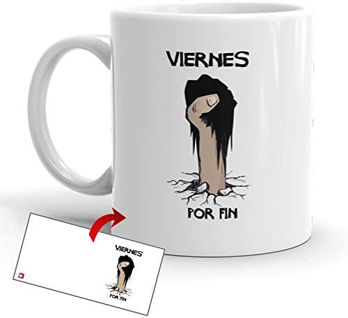 Kembilove Tazas de Desayuno Simpáticas – Tazas de Café Divertidas y Graciosas con Mensaje Los 40 años no son los nuevos 30 – Tazas Originales de cerámica de 350 ml (Viernes, Por fin.)
