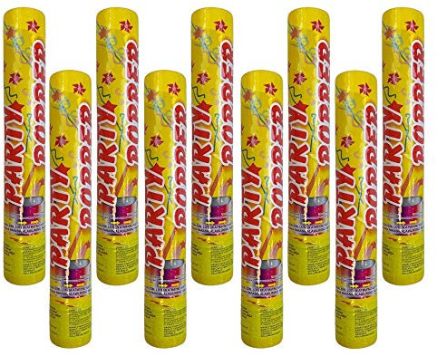 Konfetti, Party-Popper 30 cm GOLD, 5m Effekthöhe, Konfetti-Shooter, Konfetti-Kanone, Konfettikanone für Silvester, Geburtstag, Private Partys, Private Feiern, Konfeti, Confetti (9)