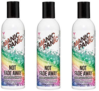 Manic Panic Not Fade Away Maintain Shampoo, vegan, tierversuchsfrei, Shampoo, 3 x 236 ml
