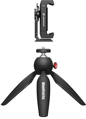 Sennheiser A4V Manfrotto PIXI Mini-Stativ und Sennheiser Smartphone-Halterung (509265)