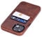 Dockem Wallet Case for iPhone 13 with Built-in Metal Plate for Magnetic Mounting & 2 Credit Card Holder Pockets: Exec M2, Premium Synthetic Leather (6.1 iPhone 13, Brown)