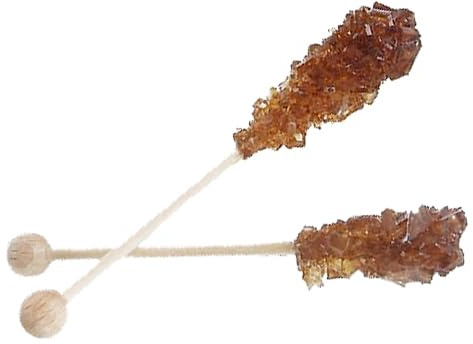 BISTRO Kandiszucker-Sticks braun I 36 Kandis-Sticks im Karton I hygienisch einzeln verpackt | Sticklänge 10,3 cm