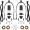 Canomo 2 Sets Bottle Making Kit - Includes All Adapters and Side Hole Socket - Make Wine or Other Bottle Lamps, Black
