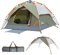 Gysrevi Camping Zelt Quick Up Kuppelzelte Wurfzelt Winddicht Dome Tent 3-4 Zelt Personen für Camping Outdoor Trekking