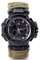 WLDOCA Multifunktionale wasserdichte militärische Taktische Paracord-Uhr Outdoor-Überlebensuhr für Herren Sport-Armbanduhren mit Kompass-Thermometer für Outdoor-Sportcamping,D