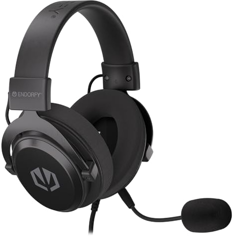 ENDORFY VIRO Infra, Over-Ear-Kopfhörer, Ohrpolster aus Stoff, abnehmbares Mikrofon, Bedienelement am Kabel, 50-mm-Treiber, Fester Aluminiumrahmen, EY1A003