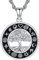 Friggem Collier Arbre de Vie Homme Pendentif en argent sterling 925, Amulette Bijoux pour Homme Femme un Cadeau Festivals Spécial Famille et les Amis