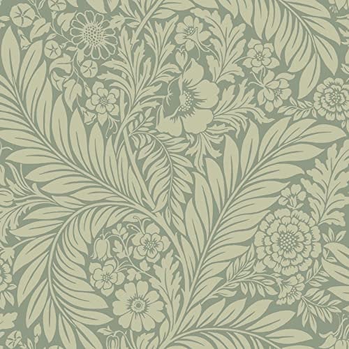 Belgravia Decor Florence Papier Peint Feuille Vert