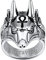 FaithHeart Ägyptischer Anubis Fingerring in Größe 62.1 personalisierter Gottes Anubis Kreuz Ring mit Gravur für Geburtstag Weihnachten Vatertag