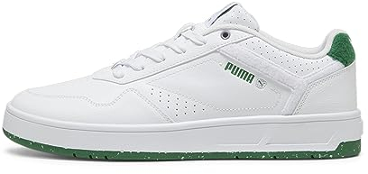 PUMA Unisex Court Classic Better Sneaker, White-Archive Green, 44 EU