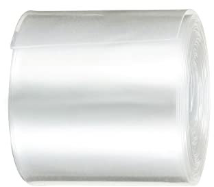 Rebower Calore Termoretraibile Tubo Sottile PVC Batteria Avvolgimento, [per Elettrico 18650, Fai da te Batteria] - 50mm Piatto 5M Lungo/Trasparente / 1 Pz