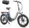 Fafrees Electric Bike, 20 Folding Electric Bikes for Adults, 36V 18Ah/648Wh Removable Battery Ebike 120-150KM Mileage Pedal Assist MTB, 3.0 Fat Tire Electric Bike for Man Women, F20 Pro Green