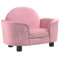 vidaXL Lit pour Chien, Canapé pour Animaux de Compagnie avec Cadre en Bois, Panier pour Chiots Maison Intérieur, Rose 66x40x45 cm Velours