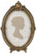 Sunlit Vintage Picture Frame 5x7 Inch, Oval Antique Photo Frames with Glass Front, Bronze