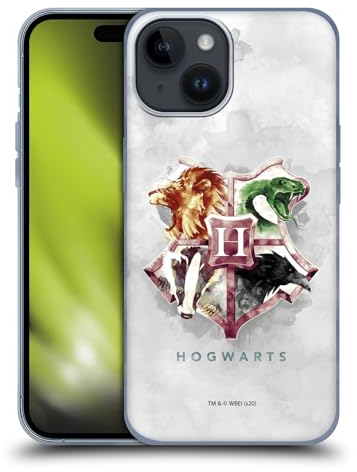 Head Case Designs Offizielle Harry Potter Hogwarts Deathly Hallows XVI Gelhülle [Militärischer Schutzgrad] Kompatibel Mit Apple iPhone 15 Und Kompatibel Mit MagSafe