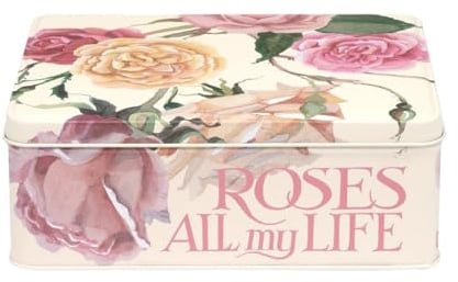 Elite Emma Bridgewater Rose and Pink Toast Deep Rectangular Tin 195 x 154 x 75mm