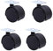 Furniture Swivel CastorCaster Wheels Heavy Duty Polypropyleneors 360 Degree Swivel Plate Wheels,No Noise Wheels,Set of 4 Replacement for Cartsniture,Workbench,Trolley,Double Bearing, (Brake+Uni