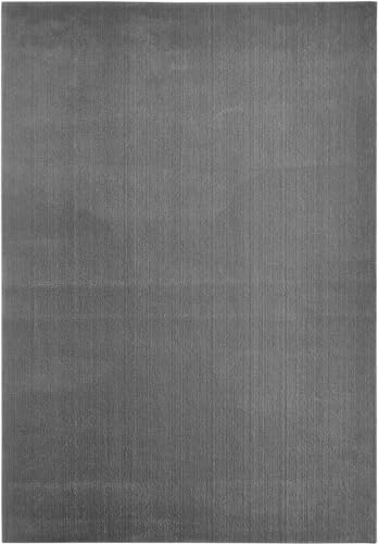 andiamo weicher Badezimmerteppich Arezzo - Badematte waschbar - Badvorleger Badteppich saugfähig und schnelltrocknend - Anthrazit 80 x 150 cm