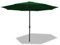 Eulenke Sonnenschirm Ø 350 cm gartenschirm Polyester UV-Schutz Wasserabweisend und schmutzabweisend Groß Marktschirm für Garten, Balkon und Terrasse, ohne Ständer, grün