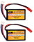 2PCS 7.4V 500mAh 30C JST-2Pplug Battery for RC Helicopter Quad-Axis Airplane Small Racing Aircraft Miniature Drone Remote Control Car Truck Battery
