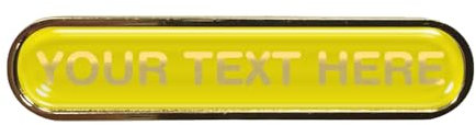 Create Your Own School Bar Badge (Yellow)