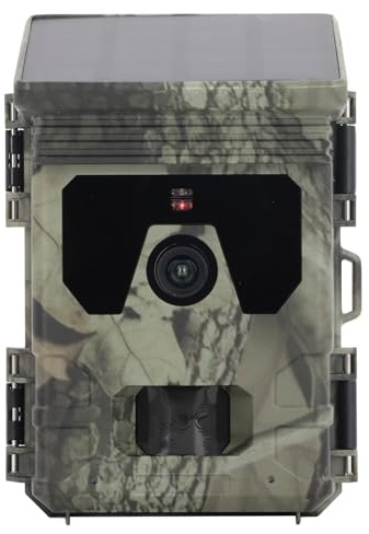 Jectse Solar-Hinterkamera, HD 4K 50 MP Solar-Wildkameras mit Nachtsicht, 0,3 S Auslösezeit IP65 wasserdichte Jagd- und Wildkamera Zur Wildtierüberwachung