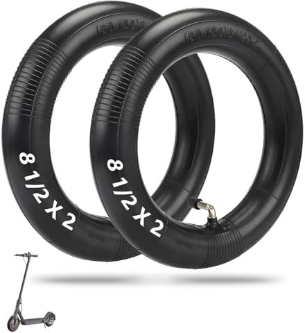 2er-Pack 8,5x2 Zoll Schlauch 50/75-6.1 Scooter Reifenschlauch 8 1/2 x2 Schläuche Kompatibel für Gotrax GXL V2 Hiboy S2 Pro Xiaomi M365 Pro 1S MI3 Lite Pro2 Elektroroller (gebogenes Ventil)