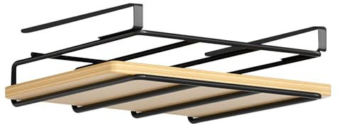 Generisch Support de planche à découper sous meuble - Rangement de planche à découper - Étagère de cuisine à suspendre - En acier inoxydable - Pour planches à découper, couvercles de casseroles,