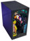 3D Wooden Puzzle Bookend Kit, Punk Video Arcade Book Nook Puzzle Kit with LED Light, Miniature Craft for Adults Collectors