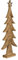 EGLO LIVING Deko Baum Baliguian, Weihnachtsdeko groß, Bodendeko Wohnzimmer, Dekofigur Weihnachten, Adventsdeko aus Holz in Natur und Metall in Silber, 62,5 x 25 cm