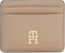 Tommy Hilfiger Porte-Carte Femme Feminine mit Logo, Beige (Coastal Taupe), Taille Unique