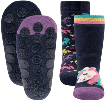 EWERS Mädchen Stoppersocken Einhorn Stoppersocken