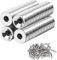 SZKKQKJ Neodym-Magnete, Extra Stark, 40 Stück, Rund, Silber, für Magnetplatte, Kühlschrank, Küche