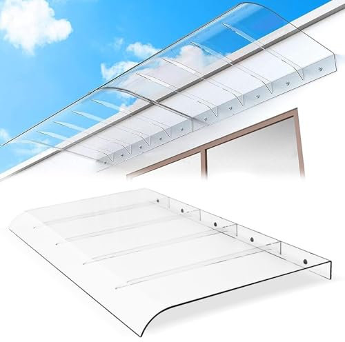 Tenda da sole per finestra esterna 35 x 200 cm protezione UV pioggia neve copertura ombra patio facile da installare larghezza regolabile 16 355,6 cm